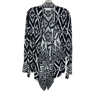 Knox Rose open front waterfall cardigan size medium